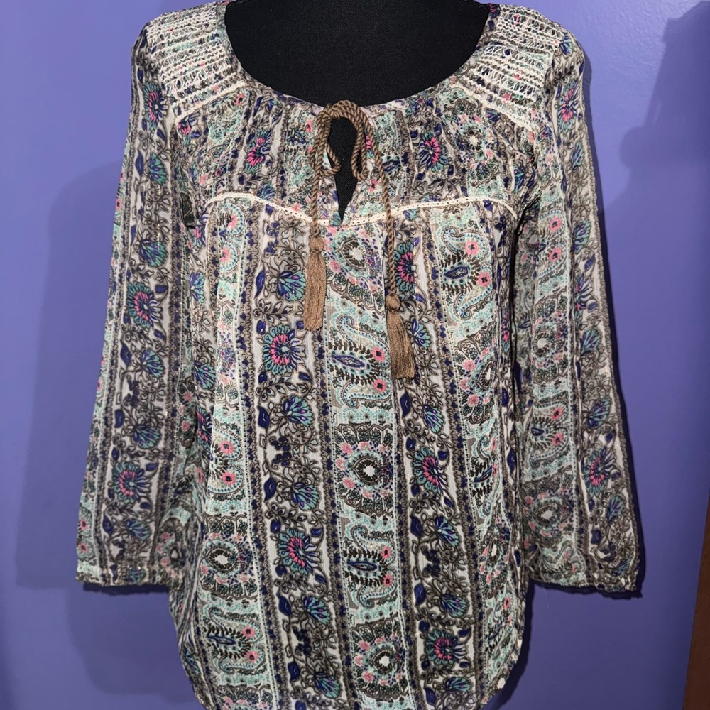 American Eagle Bohemian Print Women's Top